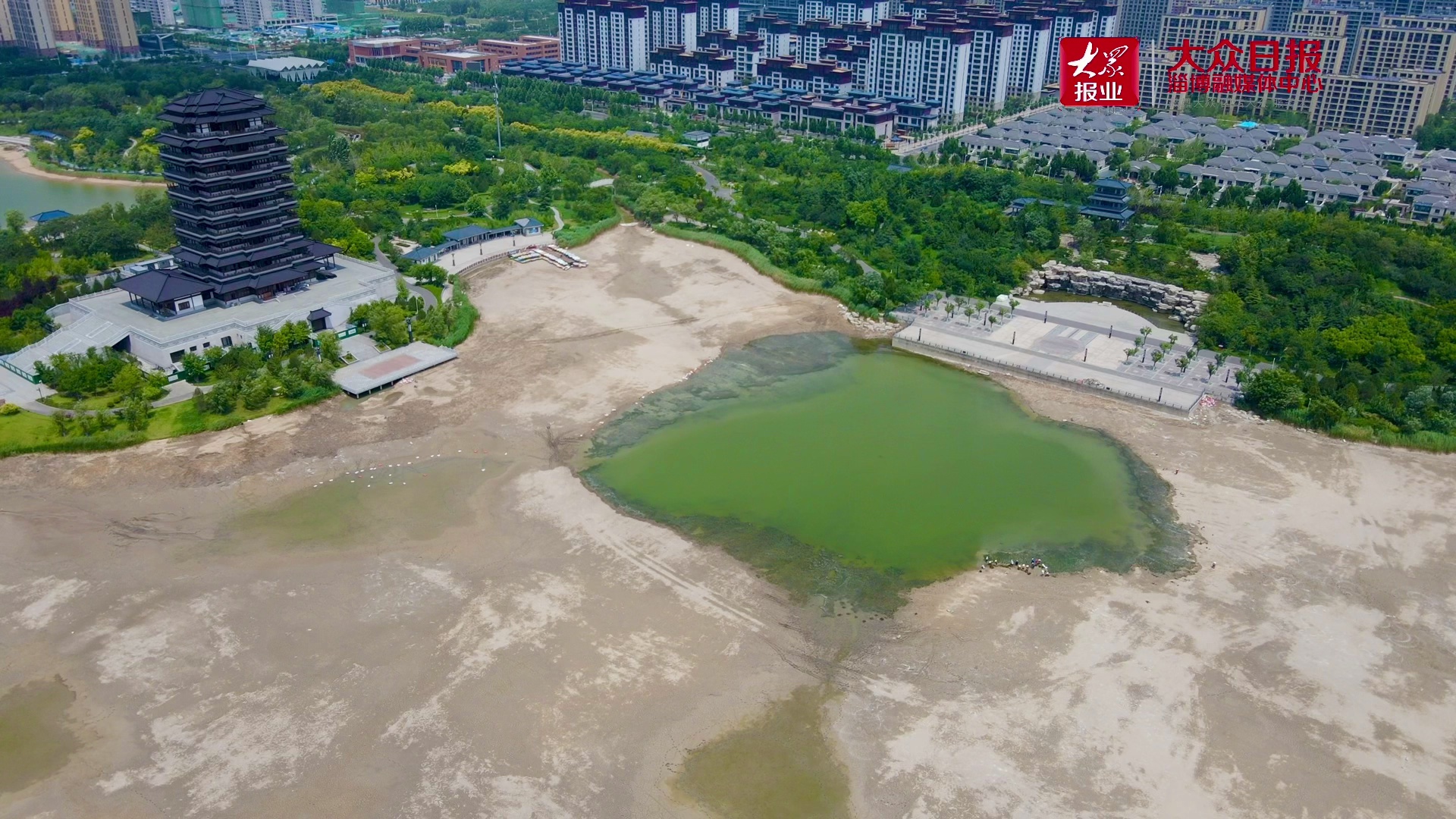 齐盛湖公园预计7月底恢复正常水位